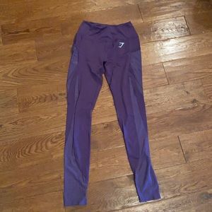 Purple gym shark pants like new